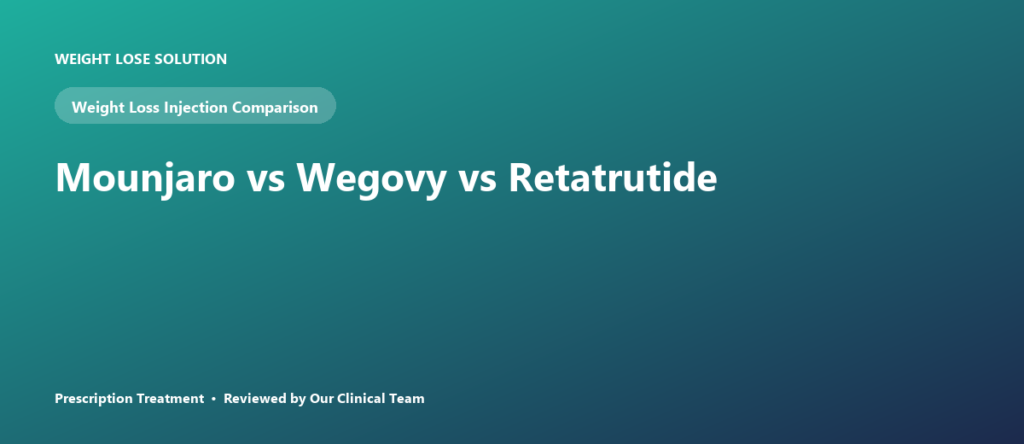 Mounjaro vs Wegovy vs Retatrutide