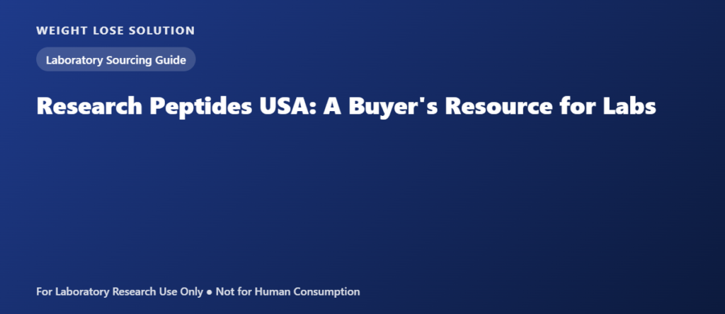 Research Peptides USA: A Buyer's Resource for Laboratory Sourcing